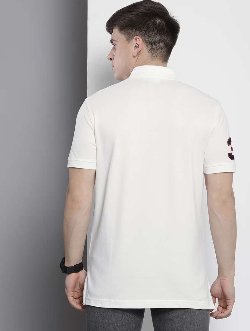 men solid short sleeve regular fit polo t-shirt - 21913286 -  Standard Image - 2