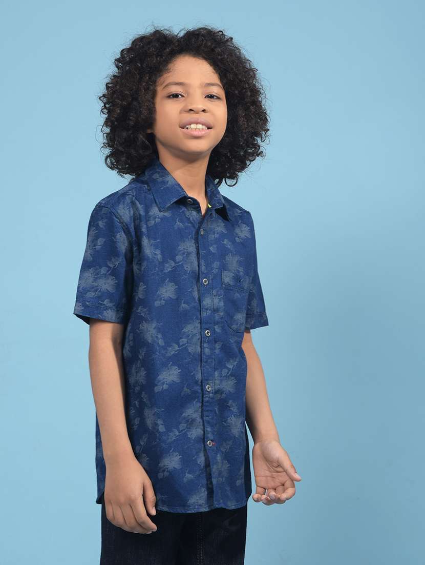 boys printed short sleeve casual shirt - 21913491 -  Standard Image - 2