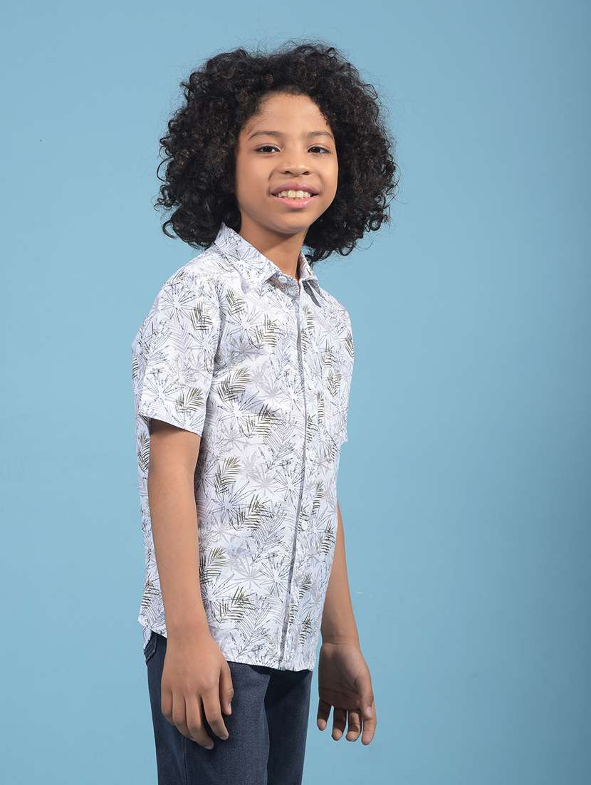 boys printed short sleeve casual shirt - 21913493 -  Standard Image - 2