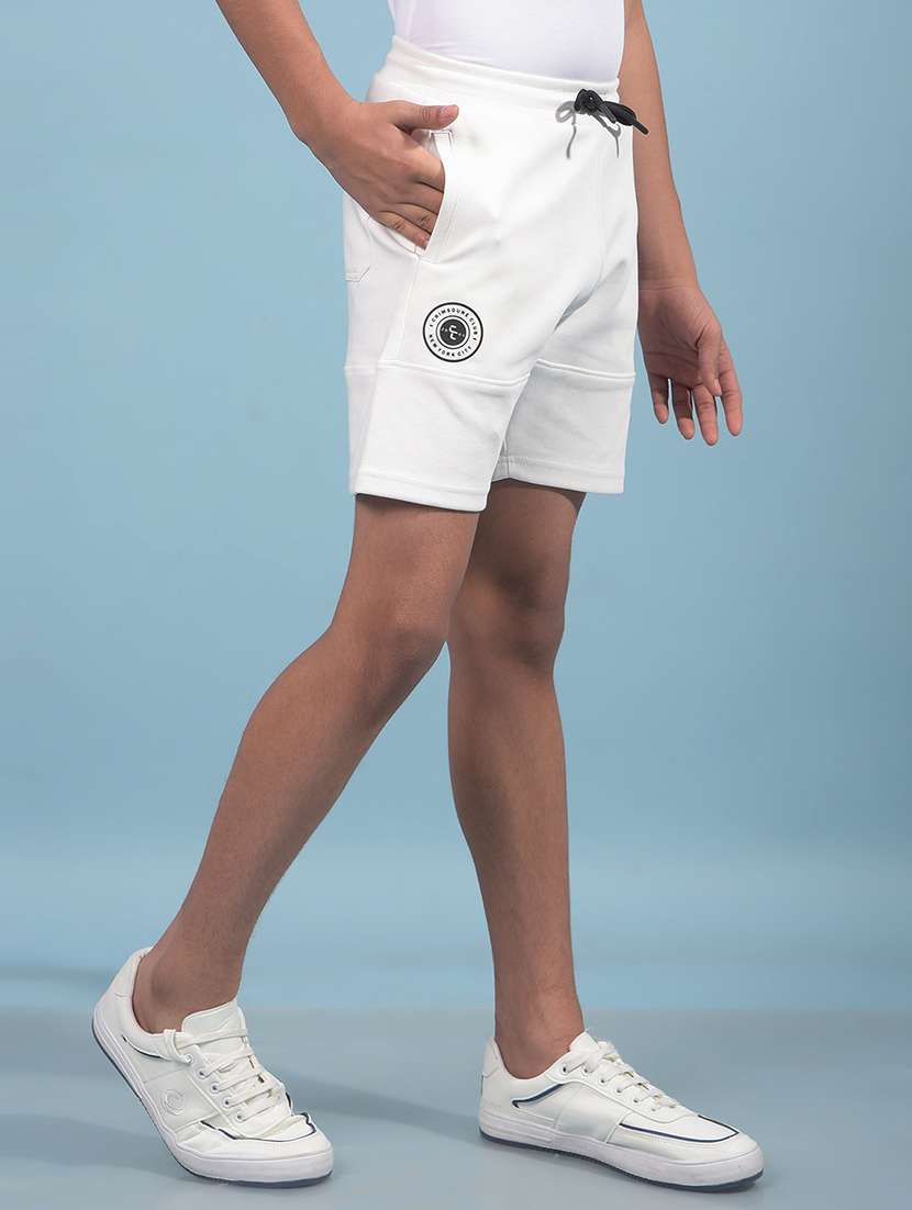 boys solid mid rise regular fit shorts  - 21913502 -  Standard Image - 2