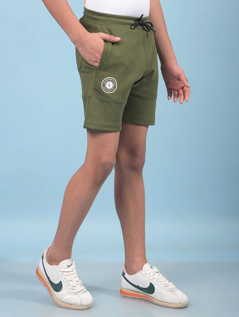 boys solid mid rise regular fit shorts  - 21913503 -  Standard Image - 2