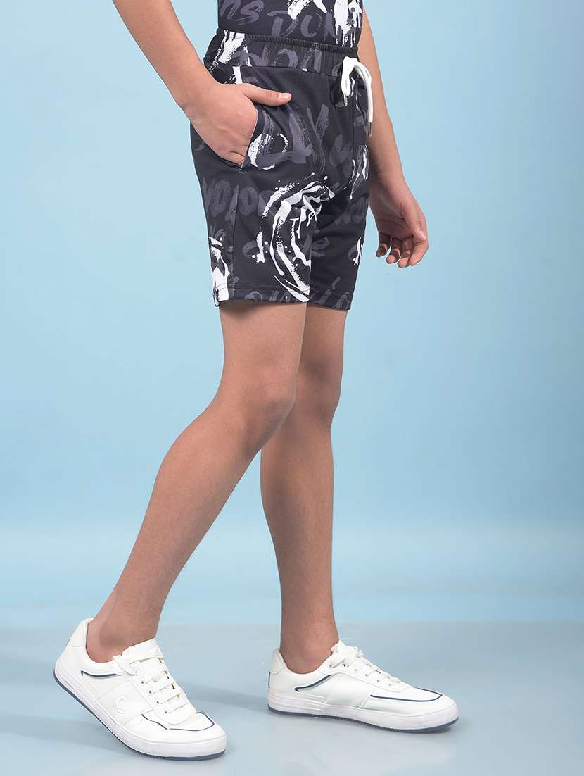 boys printed mid rise regular fit shorts  - 21913506 -  Standard Image - 2