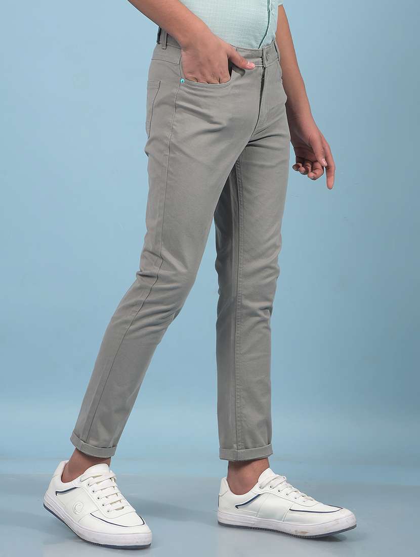 boys solid mid rise slim fit chino - 21913515 -  Standard Image - 2