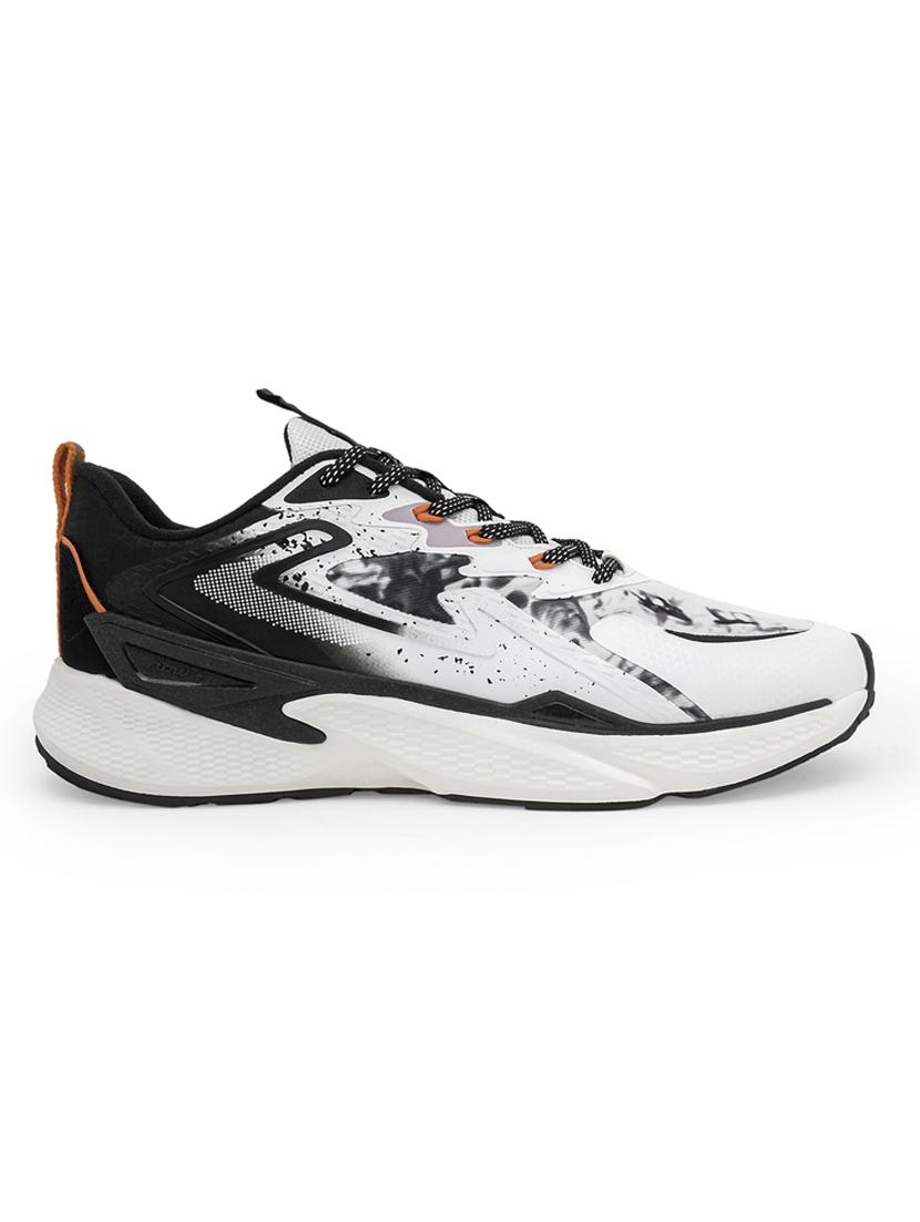 men black & white lace up sport shoe - 21913830 - Standard Image - 2