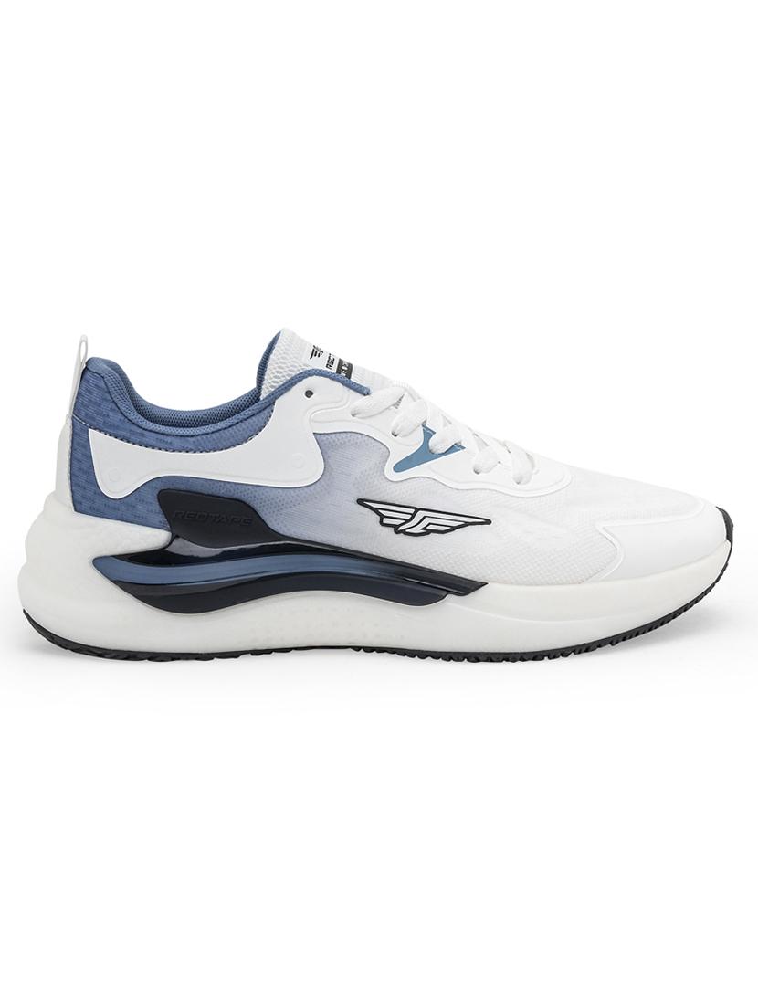 men white & blue lace up sport shoe - 21913840 - Standard Image - 2