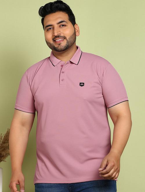 men plus size solid short sleeves polo t-shirt - 21913998 -  Standard Image - 0
