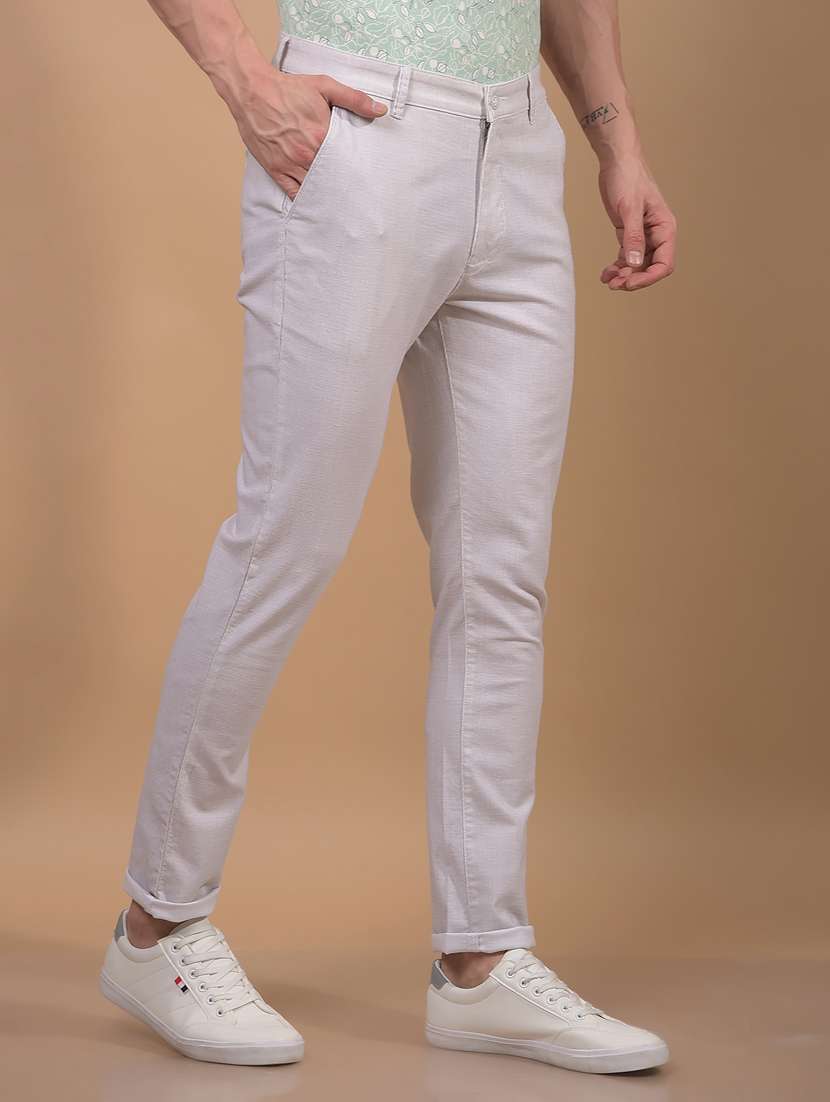 men solid mid rise flat front casual chinos  - 21914371 -  Standard Image - 2