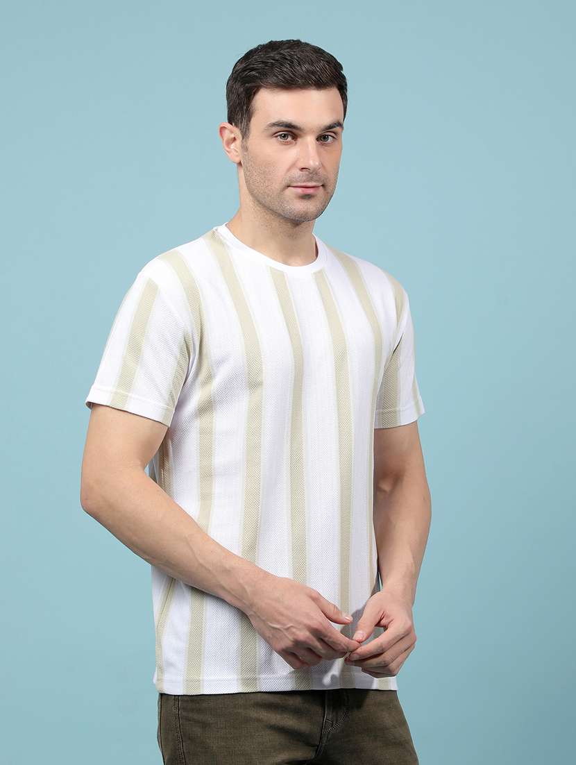 men striped short sleeve regular fit t-shirt - 21914447 -  Standard Image - 2