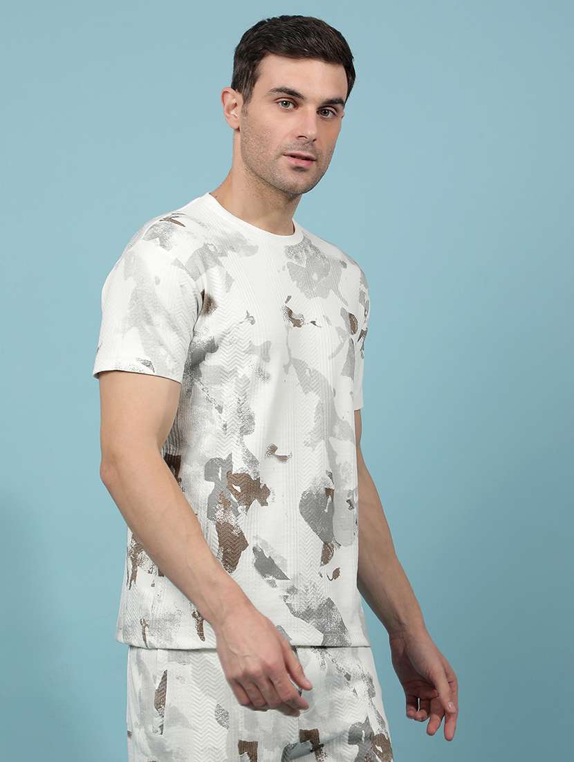 men printed short sleeve regular fit t-shirt - 21914451 -  Standard Image - 2