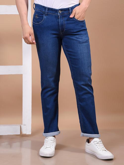 men solid mid rise slim fit jean - 21914470 - Standard Image - 0