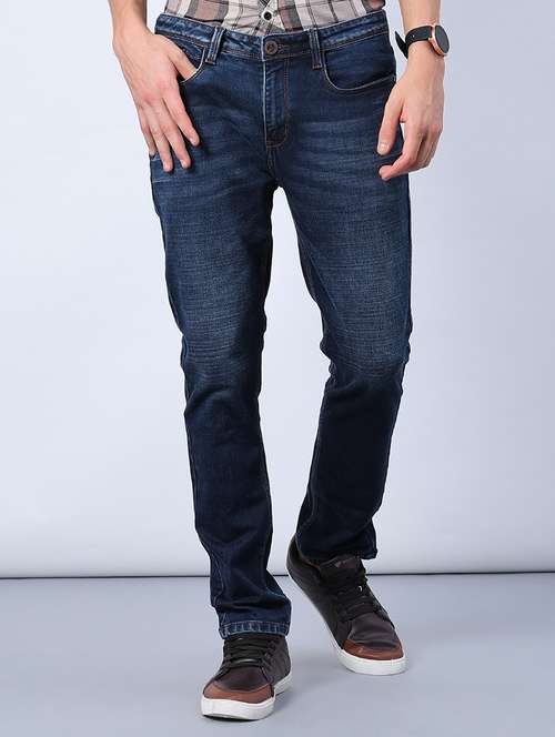 men washed mid rise slim fit jeans - 21914588 -  Standard Image - 0