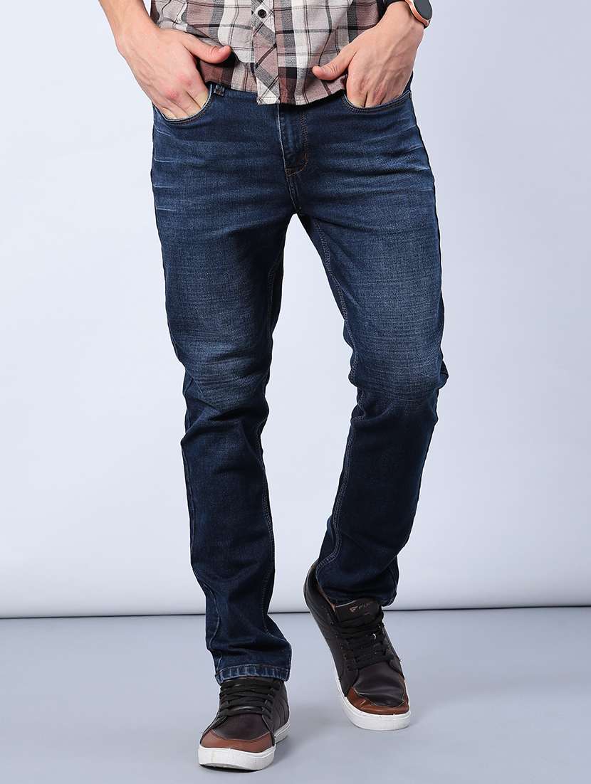 men washed mid rise slim fit jeans - 21914588 -  Standard Image - 2