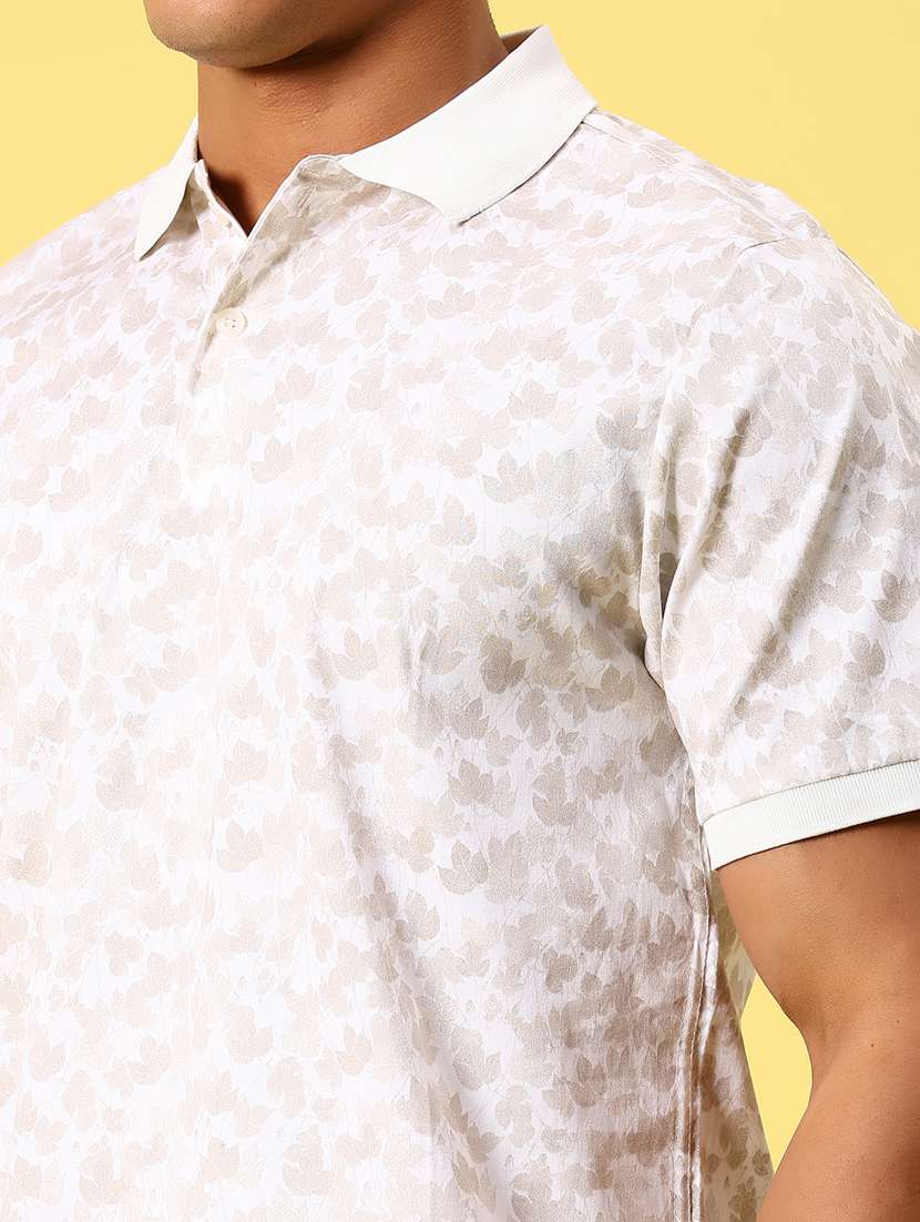 men printed short sleeve regular fit polo t-shirt - 21914591 -  Standard Image - 2