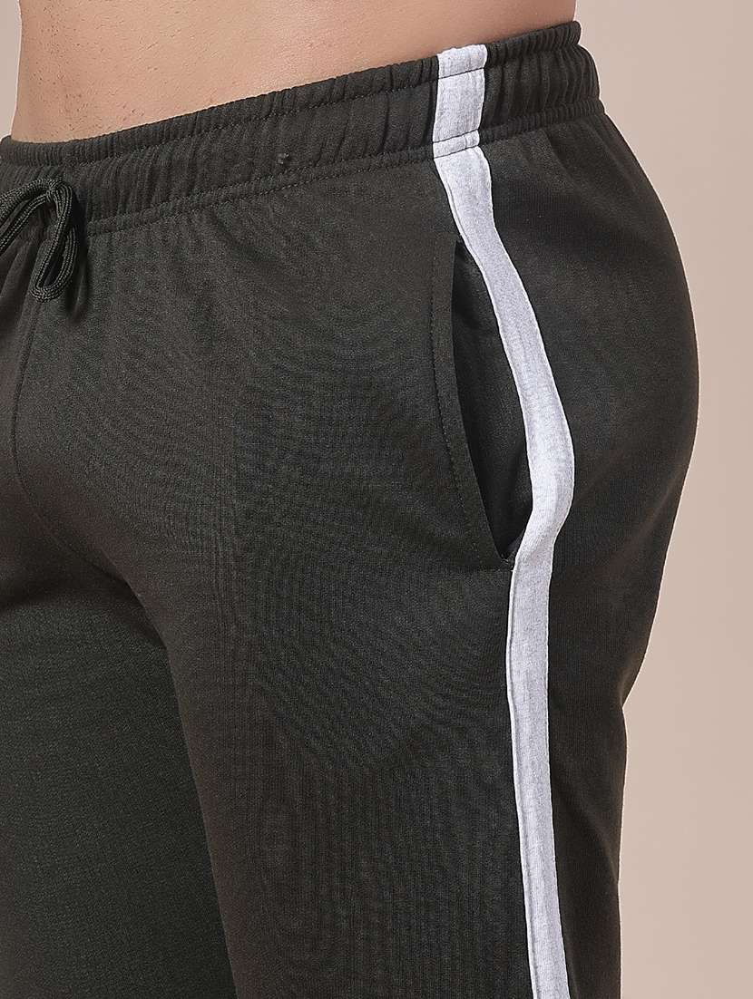 men side taped mid rise full length track pant - 21914965 -  Standard Image - 2