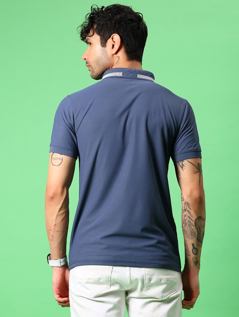 men solid short sleeve slim fit polo t-shirt - 21914991 - Standard Image - 2