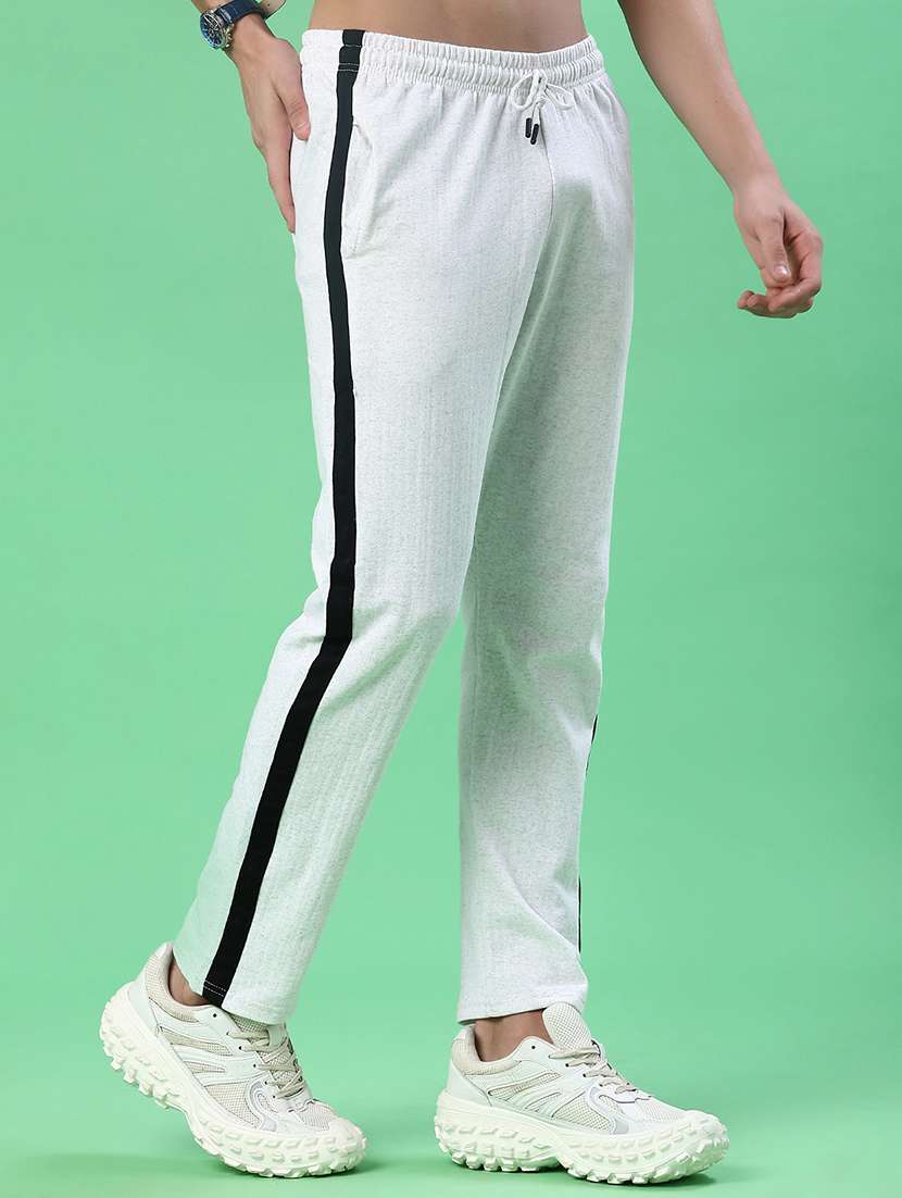 men side taped mid rise full length track pant - 21914999 -  Standard Image - 2