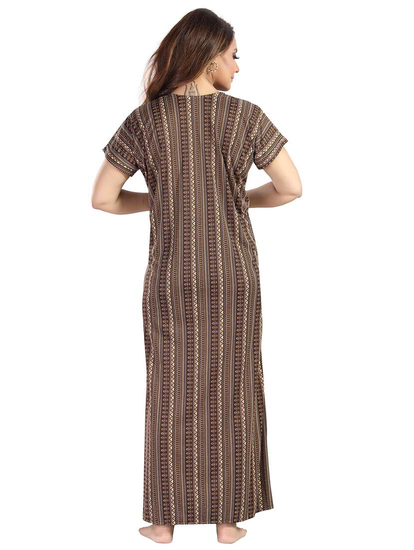 women printed short sleeve maternity wear nighty - 21915127 -  Standard Image - 2