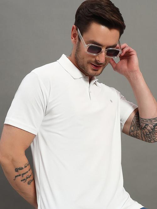 men solid short sleeve regualr fit polo t-shirt - 21915432 - Standard Image - 0