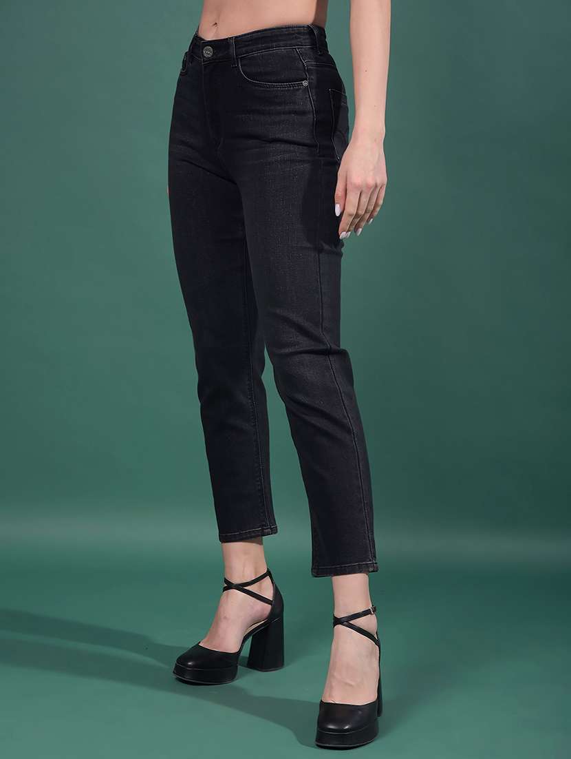 women solid mid rise slim fit jean - 21916030 -  Standard Image - 2