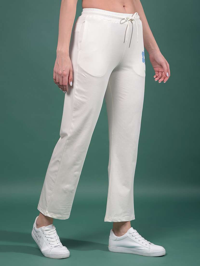 women solid mid rise track pant - 21916094 -  Standard Image - 2