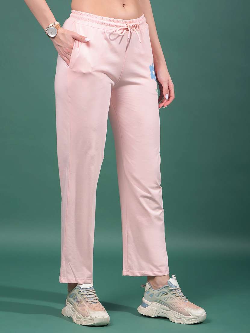 women solid mid rise track pant - 21916096 -  Standard Image - 2