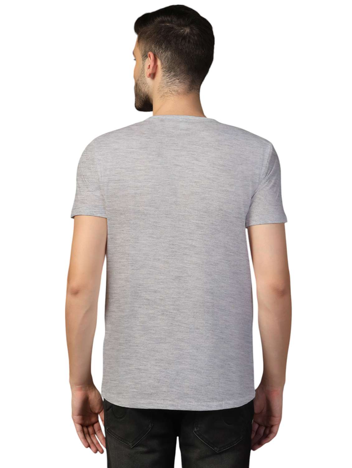 men solid short sleeves regular fit t-shirt - 21916311 -  Standard Image - 2