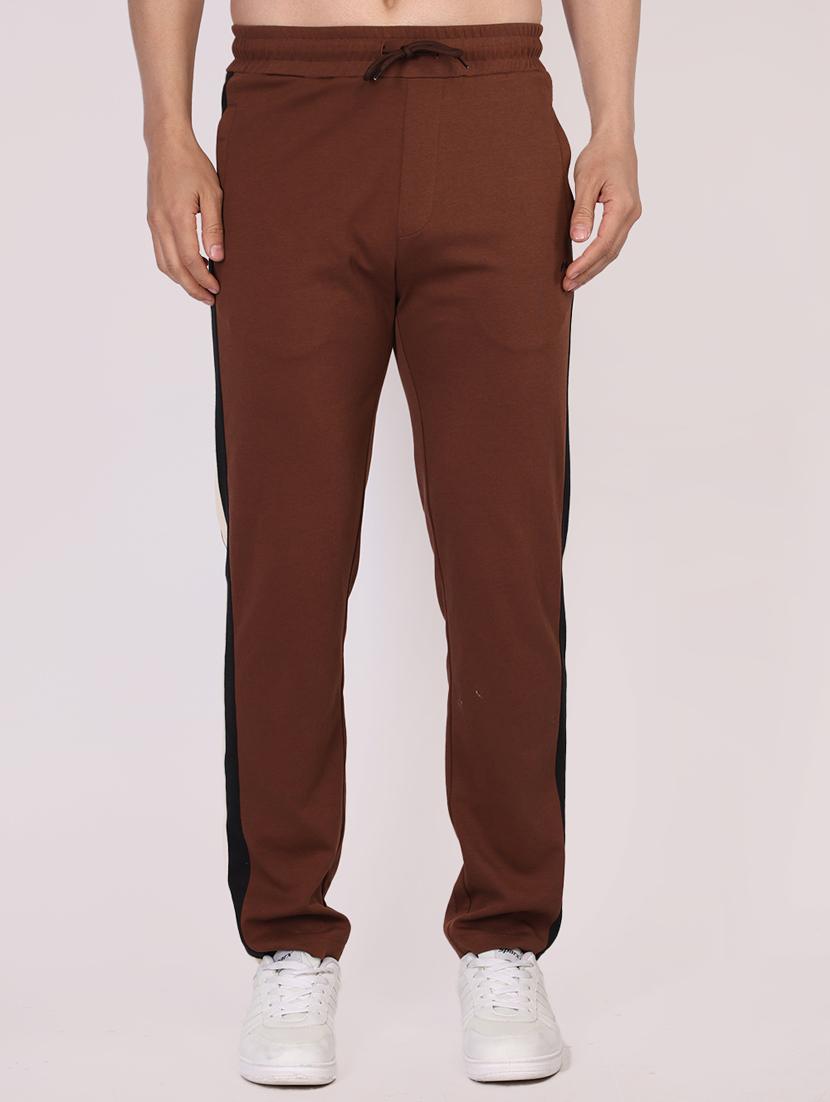 men tapered mid rise track pant