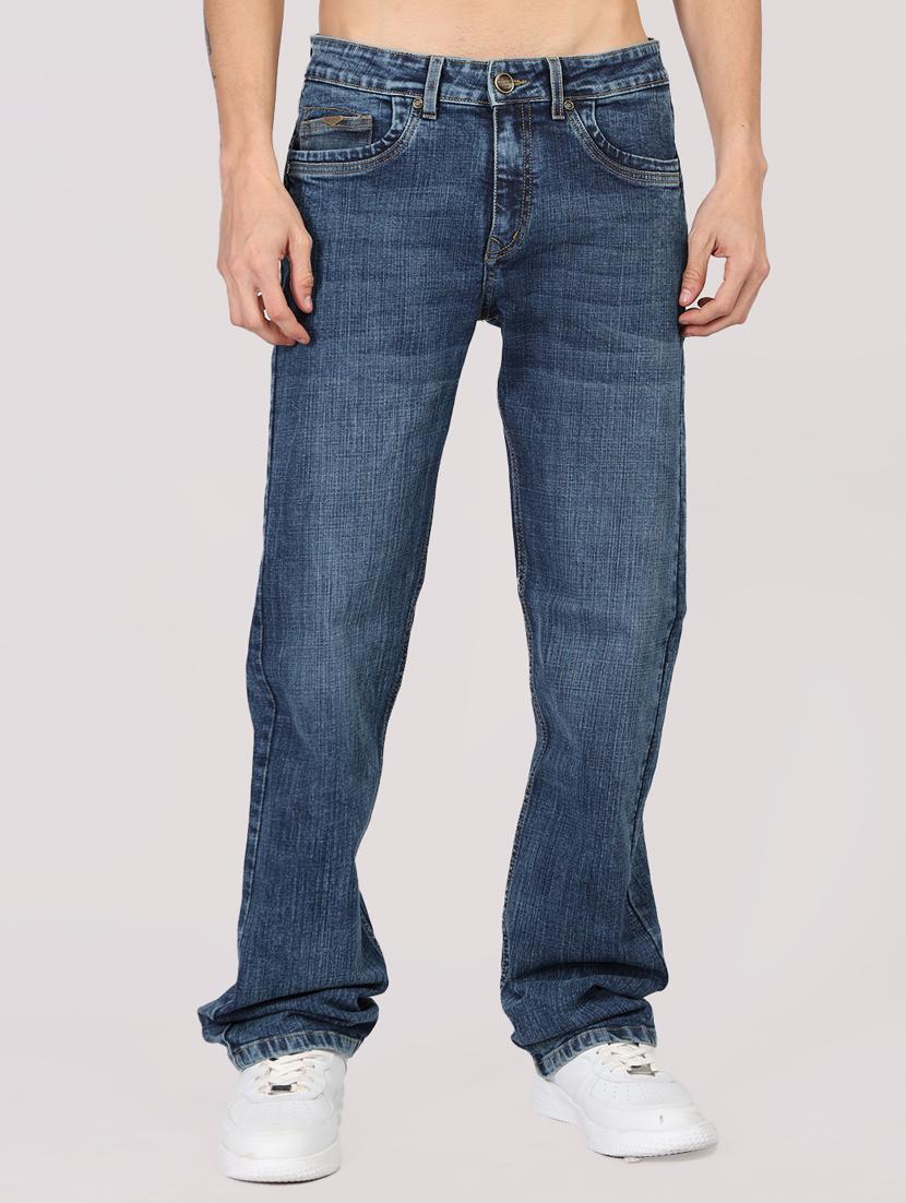 men washed mid irse straight fit jean - 21916391 - Zoom Image - 0