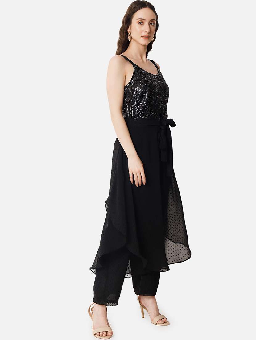 women sequined shoulder strap jumpsuit - 21916436 -  Standard Image - 2