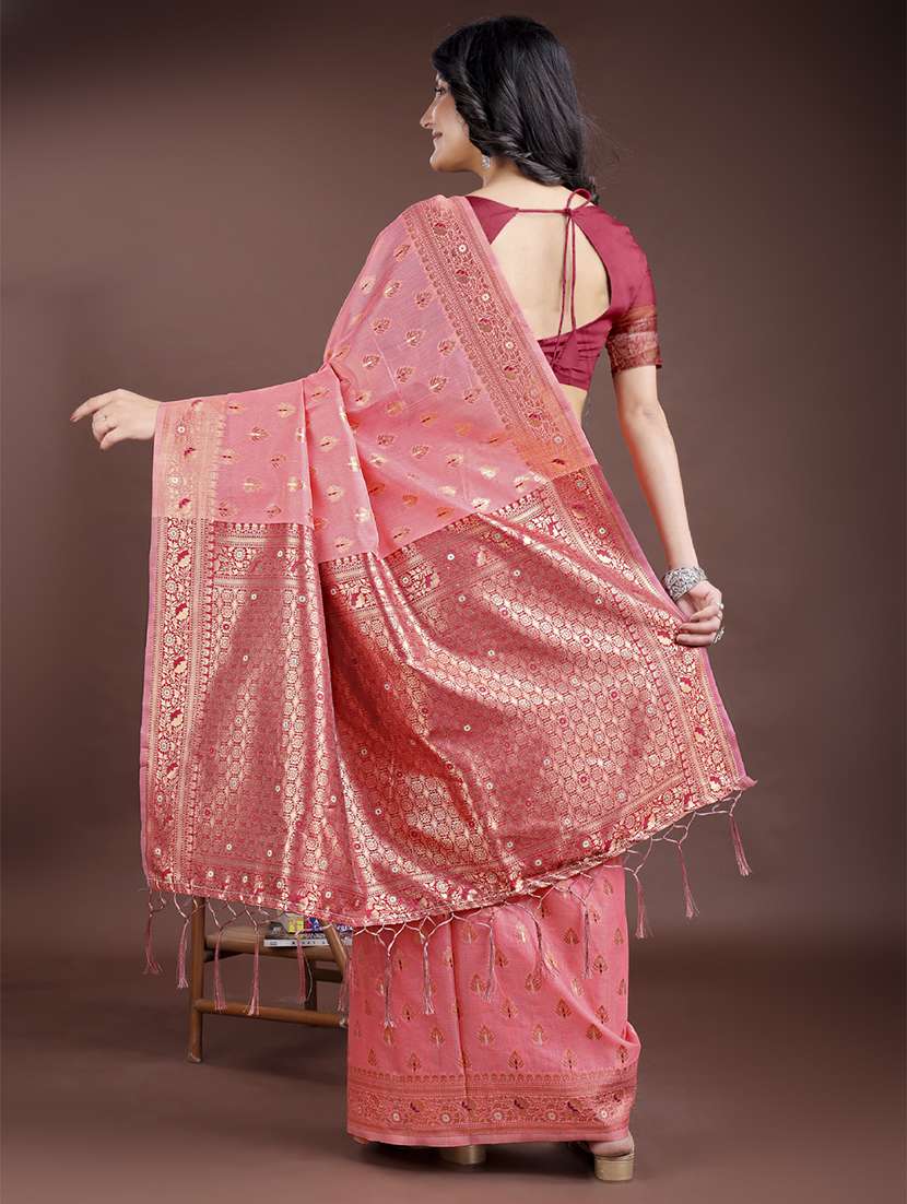 women self design bordered saree with blouse - 21916536 -  Standard Image - 2