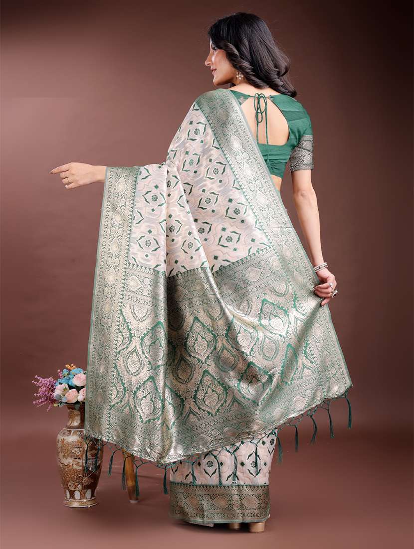 women self design bordered saree with blouse - 21916540 -  Standard Image - 2