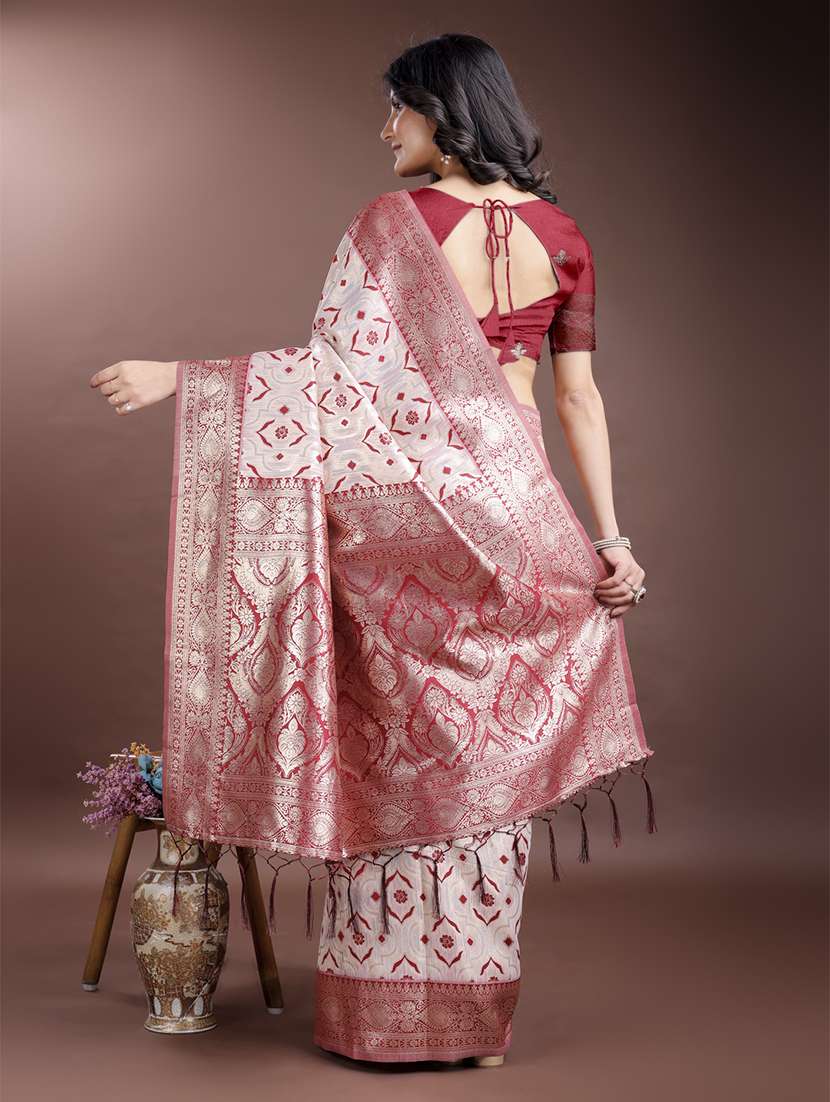 women self design bordered saree with blouse - 21916544 -  Standard Image - 2