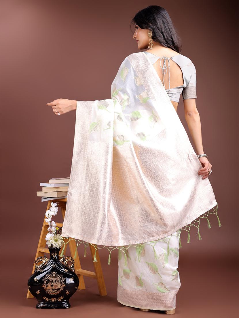 women self design bordered saree with blouse - 21916557 - Standard Image - 2