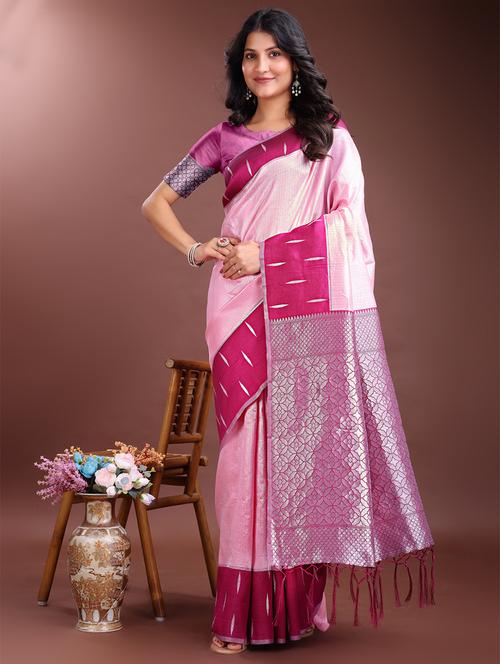 women self design bordered saree with blouse - 21916563 -  Standard Image - 0