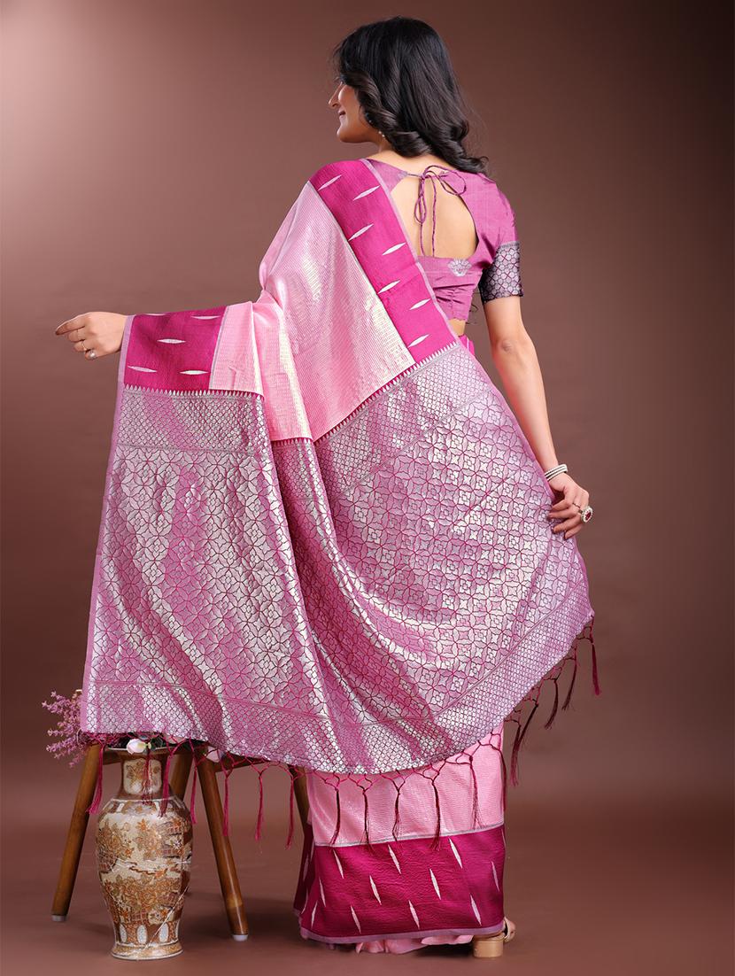 women self design bordered saree with blouse - 21916563 - Standard Image - 2