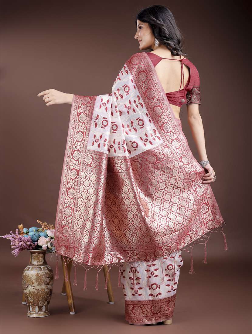 women self design bordered saree with blouse - 21916570 -  Standard Image - 2