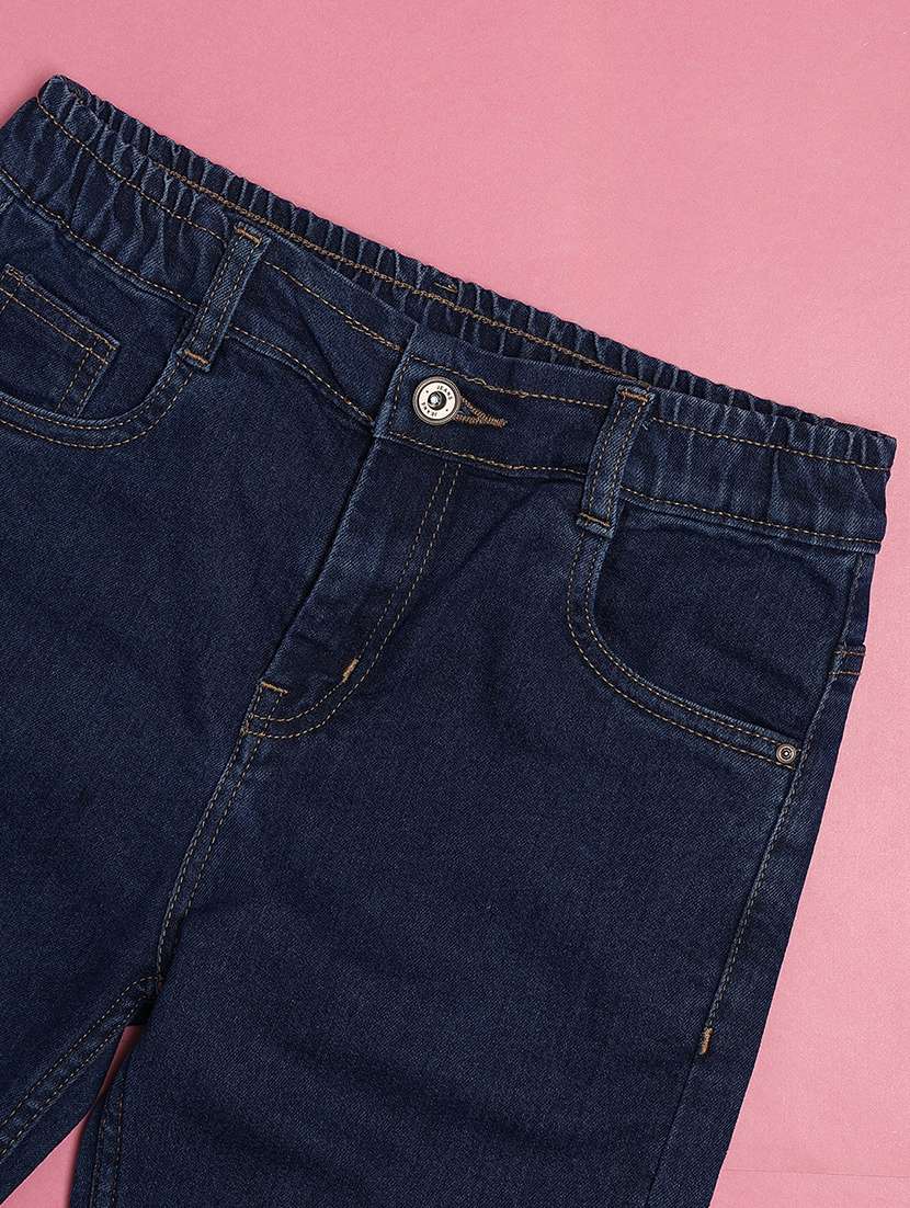 boys blue poly cotton plain jean - 21916698 -  Standard Image - 2