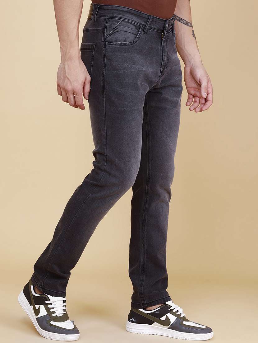 men washed mid rise slim fit jeans - 21916758 -  Standard Image - 2