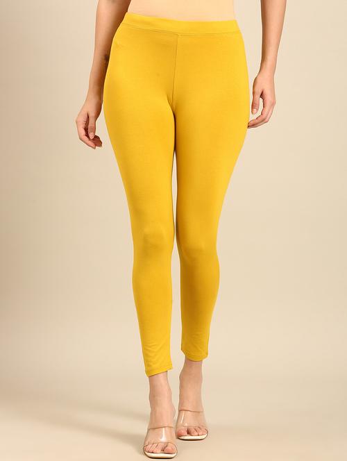women solid mid rise ankle length legging - 21916948 -  Standard Image - 0
