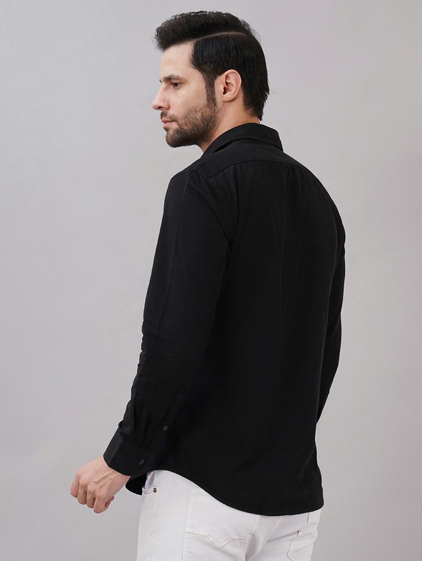 men solid long sleeve regular fit casual shirt - 21917029 - Standard Image - 2