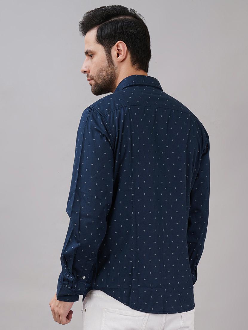 men printed long sleeve regular fit casual shirt - 21917030 - Standard Image - 2