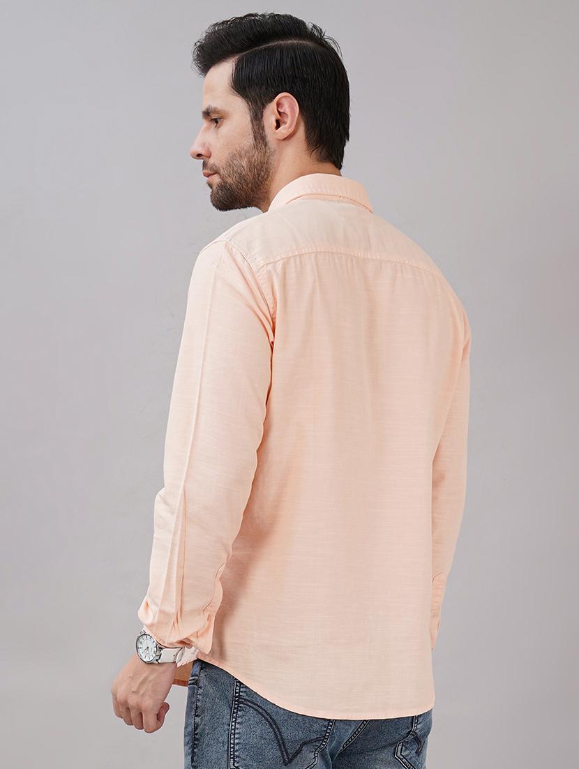 men solid long sleeve regular fit casual shirt - 21917039 - Standard Image - 2