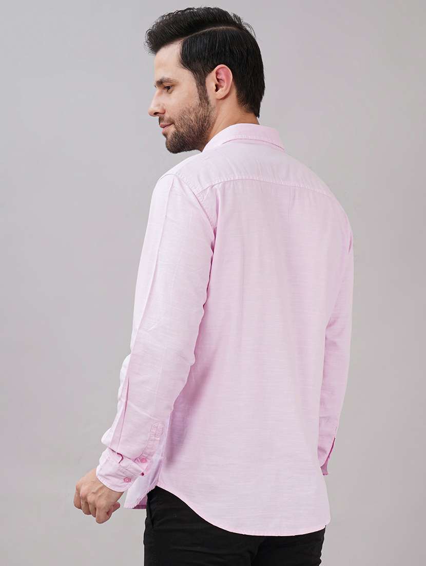 men solid long sleeve regular fit casual shirt - 21917041 -  Standard Image - 2