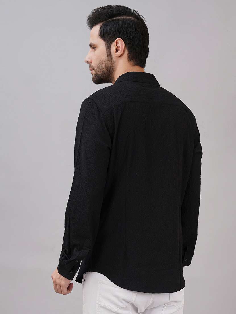 men solid long sleeve regular fit casual shirt - 21917048 -  Standard Image - 2