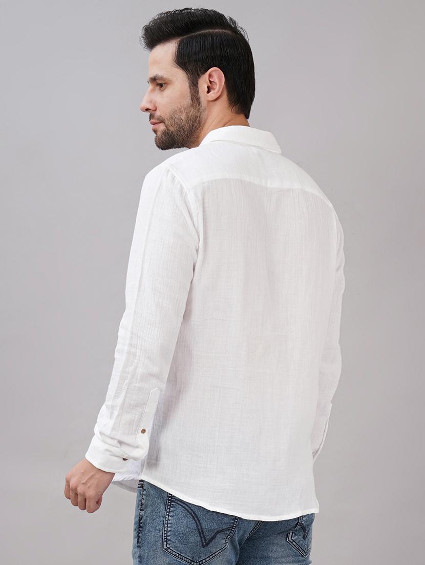 men solid long sleeve regular fit casual shirt - 21917049 - Standard Image - 2