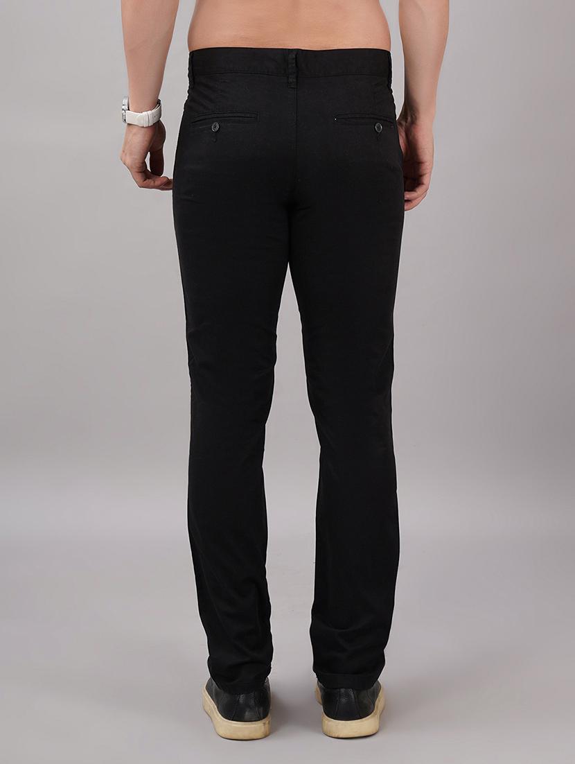 men solid mid rise slim fit chinos - 21917050 - Standard Image - 2