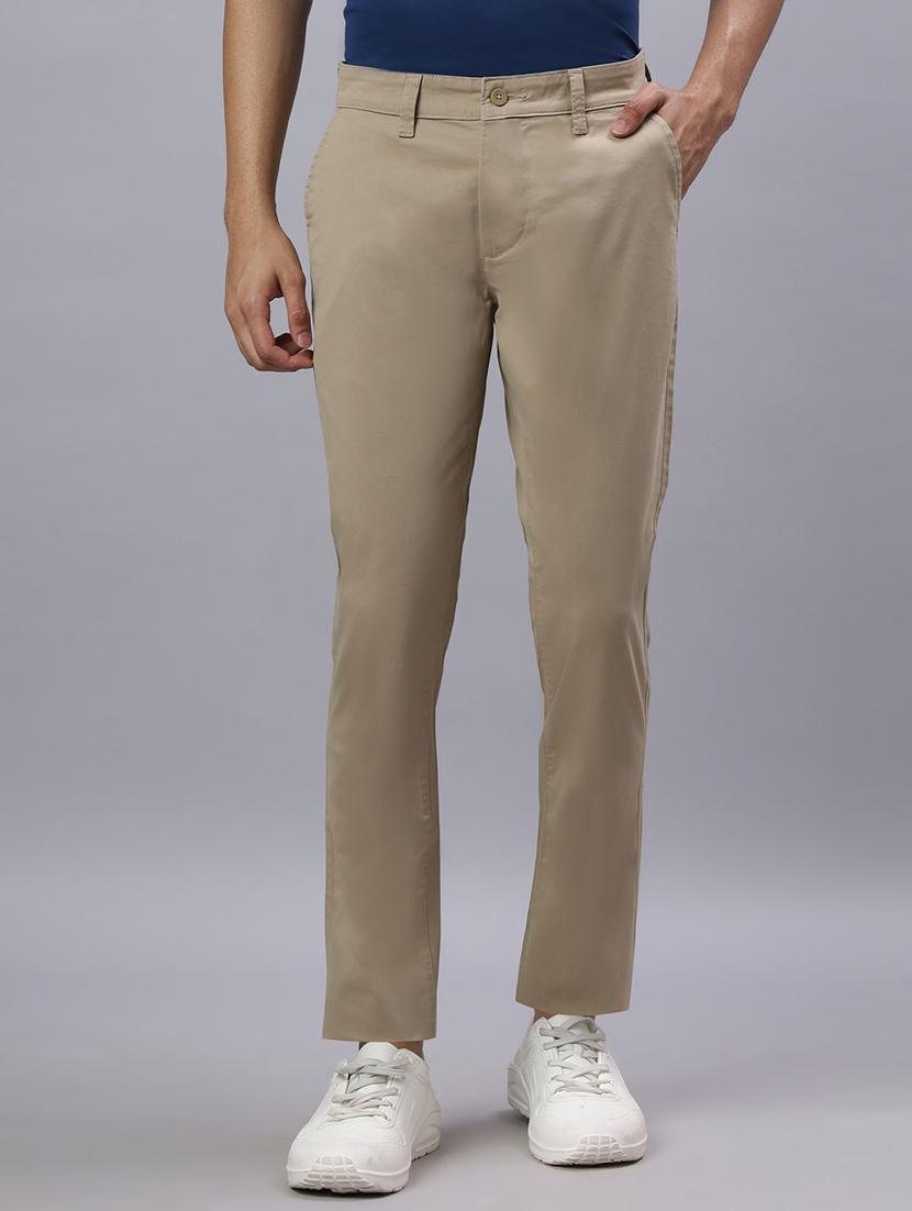 men solid mid rise chinos casual trouser - 21917064 - Zoom Image - 0