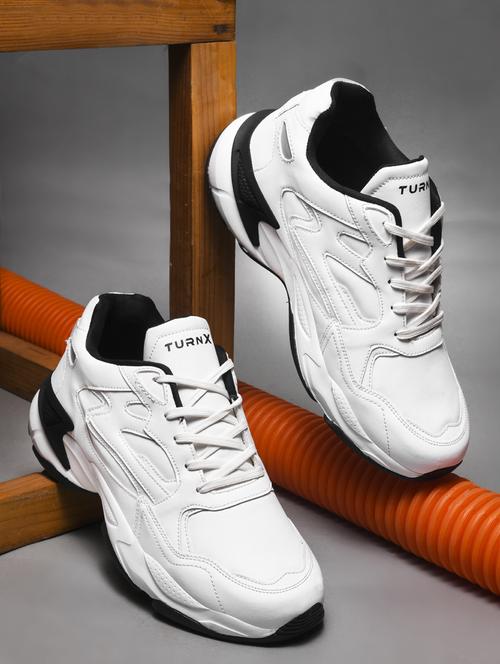 men solid lace up running shoe - 21917092 -  Standard Image - 0