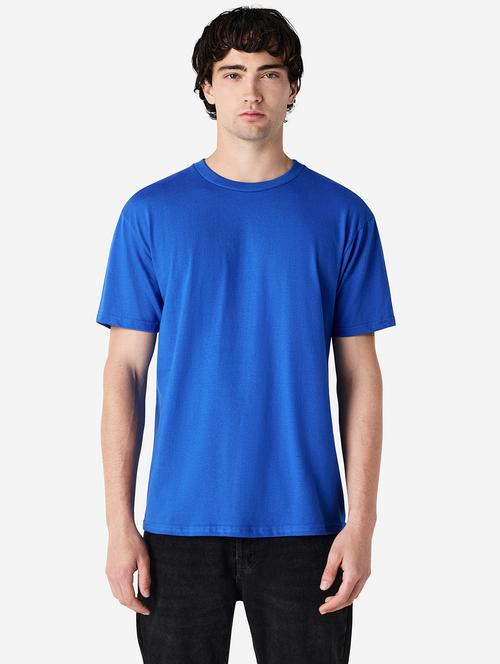 men solid short sleeves round neck t-shirt - 21917686 - Standard Image - 0