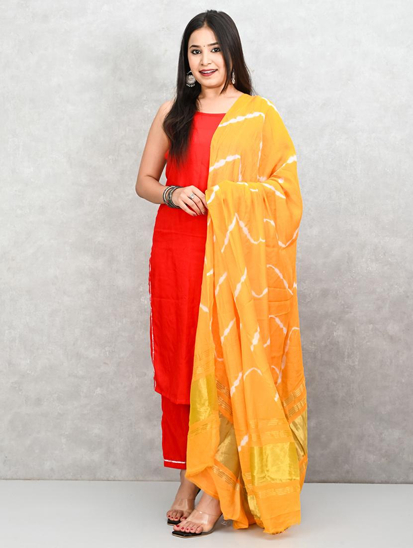 women yellow printed dupatta - 21917834 - Standard Image - 2